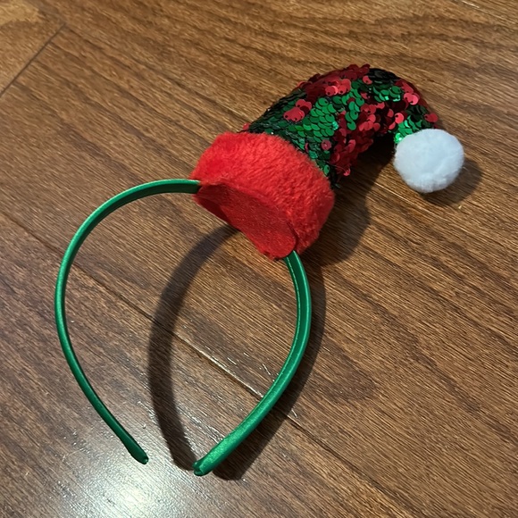 Christmas mini Santa/elf hat headband - Picture 2 of 3